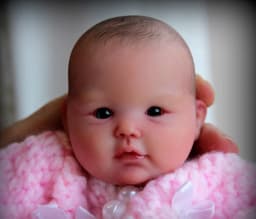 10inch Mini Reborn Doll Kit Mina Mini Triplet Unfinished Unpainted Doll Parts with Body and Eyes Blank Doll Kit DIY Toys