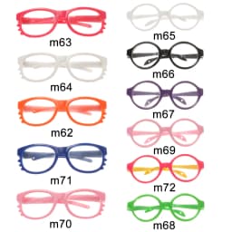 Round Frame Miniature Eyewear Clear Lens Candy Color Eyeglasses Style For Blythe Doll Accessories Plush Doll Glasses Accessories