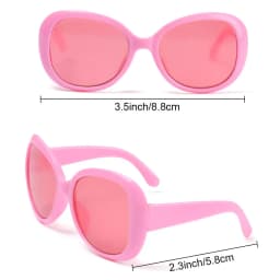 Round Frame Miniature Eyewear Clear Lens Candy Color Eyeglasses Style For Blythe Doll Accessories Plush Doll Glasses Accessories