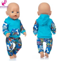 43 Cm Baby Doll Clothes Dress Waist Coat 17 Inch Reborn Dolls Outfit Wear Toys Outfit
