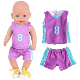 43 Cm Baby Doll Clothes Dress Waist Coat 17 Inch Reborn Dolls Outfit Wear Toys Outfit