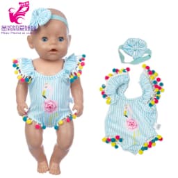 43 Cm Baby Doll Clothes Dress Waist Coat 17 Inch Reborn Dolls Outfit Wear Toys Outfit