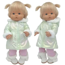 Reborn Baby Dolls Winter Coat Set 40Cm Nenuco Doll Clothing Ropa Y Su Hermanita Accessories