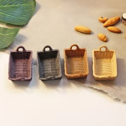 1/12 Dollhouse Miniature Accessories Mini Resin Storage Basket Simulation Basket Model Toys for Doll House Decoration