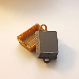 1/12 Dollhouse Miniature Accessories Mini Resin Storage Basket Simulation Basket Model Toys for Doll House Decoration