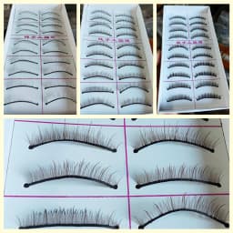 1/8 1/10 1/12 1/6 1/4 1/3 70cm aod dod msd yosd sd bjd doll eyelash black blue pink yellow purple white #6