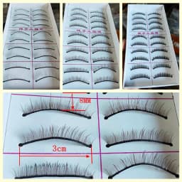1/8 1/10 1/12 1/6 1/4 1/3 70cm aod dod msd yosd sd bjd doll eyelash black blue pink yellow purple white #6
