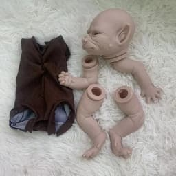 19Inch Reborn Doll Kit Robbie The Werewolf Lifelike Soft Touch Fresh Color Collectible Art DIY Toy
