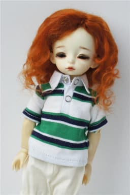 JD039 Mid Parting French Curl Mohair Doll Wigs 1/12 1/8 1/6 1/4 1/3 Lati White & Yellow OB11 YOSD MSD SD Doll Accessories