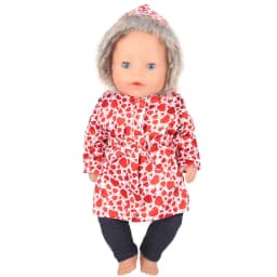 Doll Clothes for 43cm New Born Baby Toys Winter Jacket 18" Girl Doll Outfits Shoes