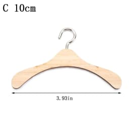 NEW for Dolls Stuffed Toys Handbag Garment Organizer Wooden Clothes Rack Scarf Holder Hangers
