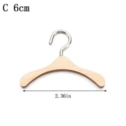 NEW for Dolls Stuffed Toys Handbag Garment Organizer Wooden Clothes Rack Scarf Holder Hangers