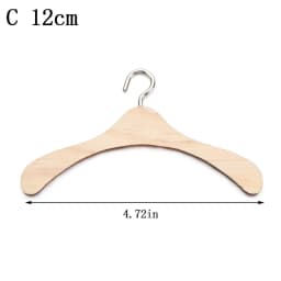 NEW for Dolls Stuffed Toys Handbag Garment Organizer Wooden Clothes Rack Scarf Holder Hangers