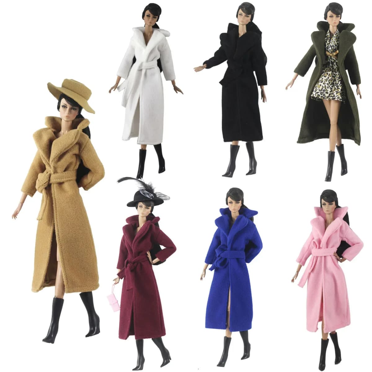 Handmade Doll Clothes Woolen Overcoat Outfit For 11.5 Inch 30cm Doll BJD Clothes Many Style Gifts For Doll Accessories