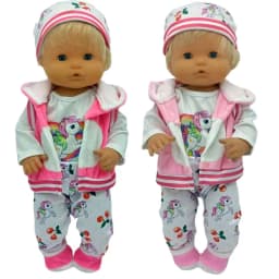 Nenuco Doll Jacket Set for 40cm Baby Dolls Clothes Toys Wear Children Girl Gifts