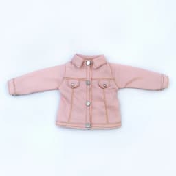 1/6 Bjd Dolls Fashion Denim Jacket Clothes Doll Cute Fisherman's Hat Doll Outfit Pink Jacket For 30cm Doll, 12inch Yosd Msd Doll
