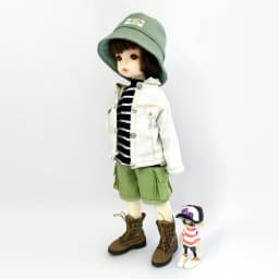 1/6 Bjd Dolls Fashion Denim Jacket Clothes Doll Cute Fisherman's Hat Doll Outfit Pink Jacket For 30cm Doll, 12inch Yosd Msd Doll