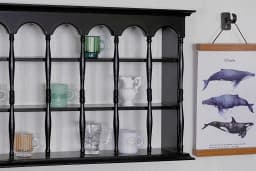 1/6 Cup holder/storage rack solid wood cherry wood doll house mini model