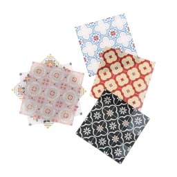 1:12 Doll House Kitchen Dining Bathroom Living Room Floor Wallpaper Acrylic Floor Tiles for Doll house furniture accessories