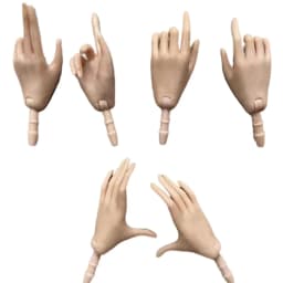 MENGF FR Doll Body Replacement Hands Legs Feet White Beige Brown Black Doll Accessories 4 Style Gesture Joints Movable Doll Legs