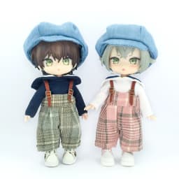 Handmade Cute Ob11 Doll Clothes Suit Ob11 Animal Hat Overalls Dolls Casual Sweater For Ymy, Obitsu 11, Molly, Gsc, 1/12 Bjd Doll