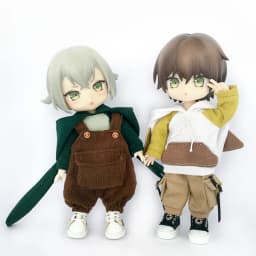Handmade Cute Ob11 Doll Clothes Suit Ob11 Animal Hat Overalls Dolls Casual Sweater For Ymy, Obitsu 11, Molly, Gsc, 1/12 Bjd Doll