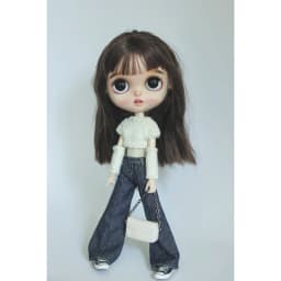 New Arrival Blythe Doll Clothes Knitted Sweater Cool Style Cropped Navel Top and Pants for Blyth OB24 Licca Dolls Accessories