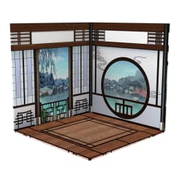 1/12 Japanese Scene PVC Background Doll House Suitable for obj 11 Chinese Style Dollhouse Room Hand Soldier Scene Accessories