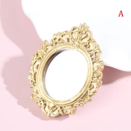 1/12 Dollhouse Miniature Frame Accessories Furniture Miniature Mirror Wall Room Mirror Doll House Mirror 28 STYLES