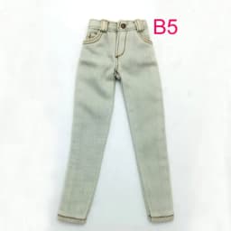 Blythe Doll Clothes Ripped Jeans And Pink White Black T-shirt For Doll OB24 Azone Doll Outfits