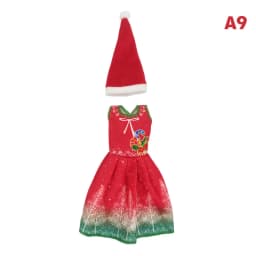 Fashion Christmas Dress Outfit Hats for 11 inch 30cm Doll Clothes Accessories