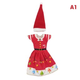 Fashion Christmas Dress Outfit Hats for 11 inch 30cm Doll Clothes Accessories