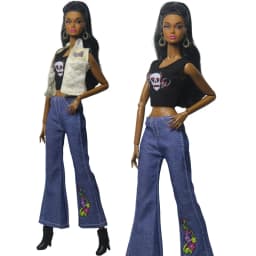 1 Set Doll Clothes 1:6 Scale Leather Outfit for 11.5 inch 30cm Doll Many Style for Choice Gifts for Girls #05