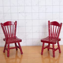 1/12 Dollhouse Decoration Miniature Table Furniture Toys Simulation Chair Model Set Wooden White Dining Table Doll Accessories