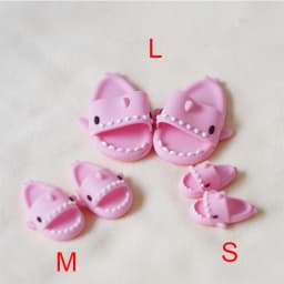 Cute Shark Slippers Doll Shoes Plastic Doll Shoes Suit for Ob11 P9 OB22 Blyth BJD12 1/6BJD YOSD Doll Accessories Gift for Girls
