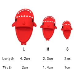 Cute Shark Slippers Doll Shoes Plastic Doll Shoes Suit for Ob11 P9 OB22 Blyth BJD12 1/6BJD YOSD Doll Accessories Gift for Girls