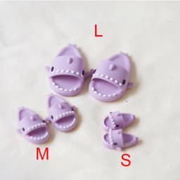 Cute Shark Slippers Doll Shoes Plastic Doll Shoes Suit for Ob11 P9 OB22 Blyth BJD12 1/6BJD YOSD Doll Accessories Gift for Girls