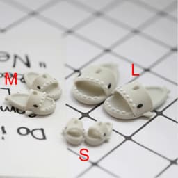Cute Shark Slippers Doll Shoes Plastic Doll Shoes Suit for Ob11 P9 OB22 Blyth BJD12 1/6BJD YOSD Doll Accessories Gift for Girls
