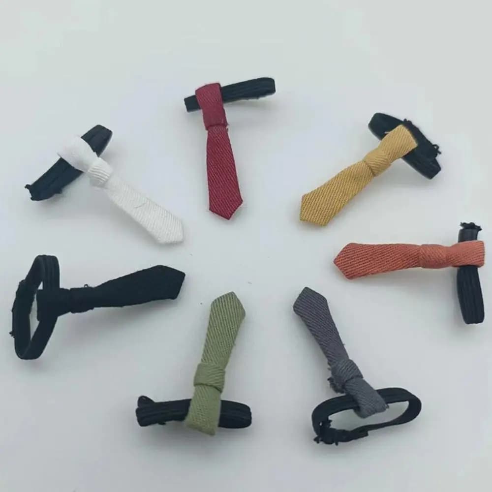Clothes Bow Ties for 1/11 OB11 Dolls DIY Doll Clothing Decorations Doll Shirt Uniform Bow Tie Accessories for 1/12 Bjd Dolls