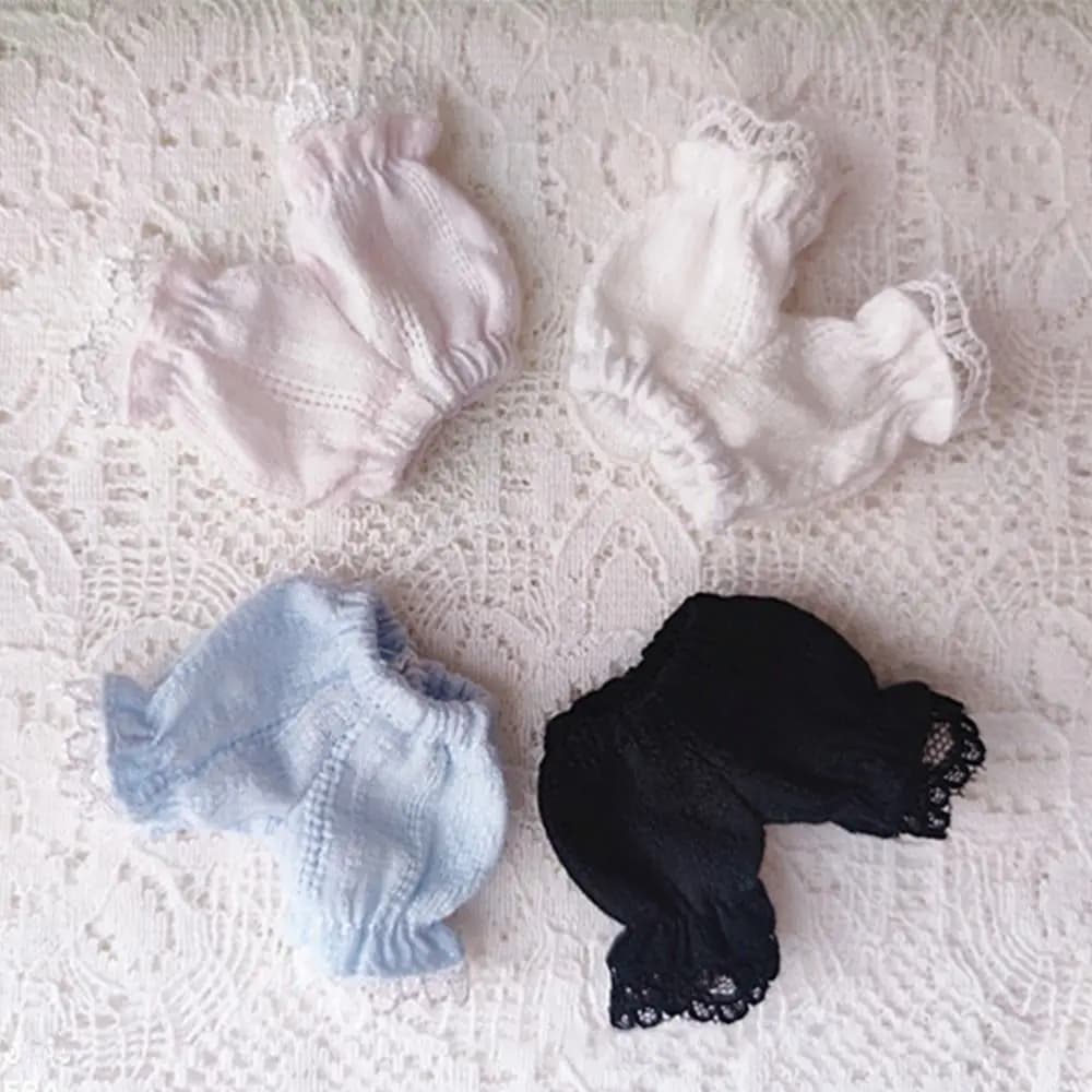 Obitsu11 Clothes Cotton Lace Shorts Cute Lantern Pants For OB11 Doll Clothes Accessories Casual Wears Trousers For 1/12 BJD Doll