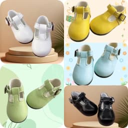 Tilda 5.6cm Mini Shoes for Paola Reina Doll, Fashion Kawaii Toy Shoe for Ruby Red Fashion Friends 1/4 Accessories for Dolls Gift