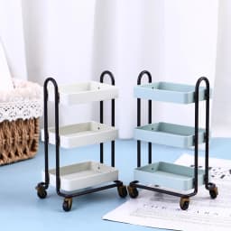 1:12 Dollhouse Trolley Dining Car Shelf Bookshelf with Wheels Storage Display Rack Furniture Accessories For Doll House Decor