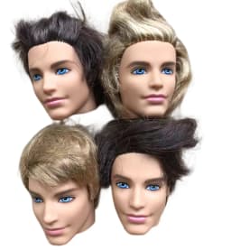 Male Doll Ken Heads Original Doll Toy Figures Good Makeup Face Prince Men Doll Heads DIY Dressing Accessories Girl Gift Toys