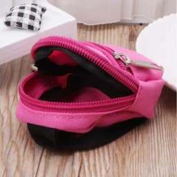 Doll Backpack Doll Clothes Accessories Zipper Canvas Style for 11.8inch 30cm BJD Doll Accessories Bag, Dollhouse Ministures