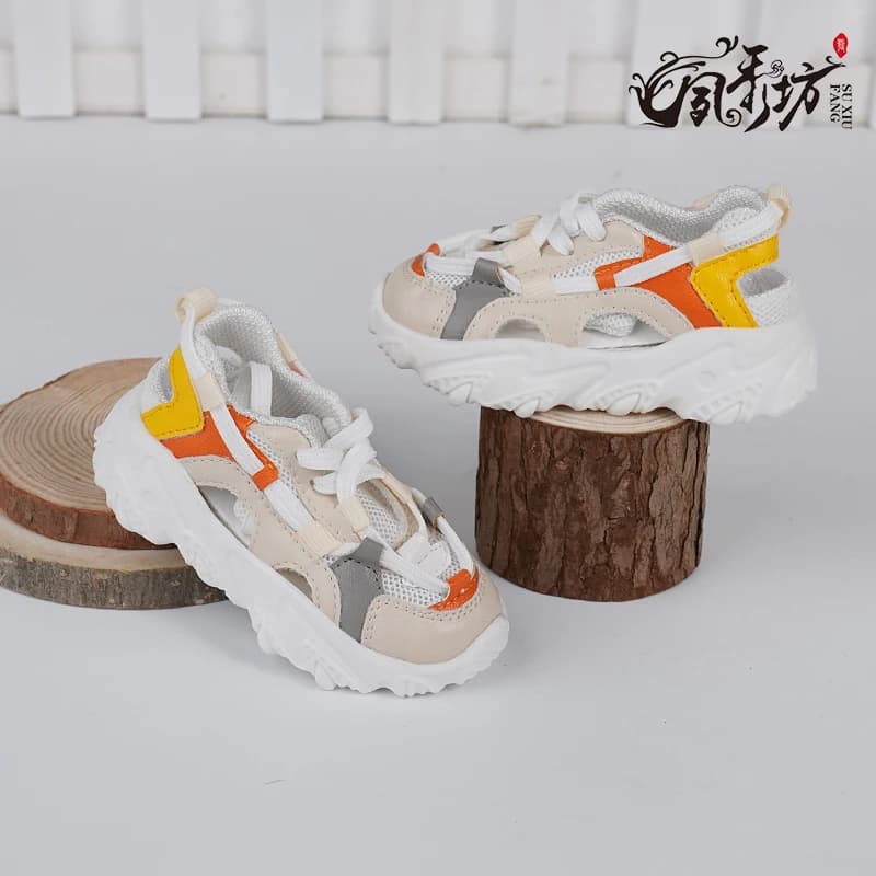 SD/BJD 1/3 1/4 doll shoes uncle sports shoes Summer breathable sneakers dad shoes men's and women's shoes multicolor