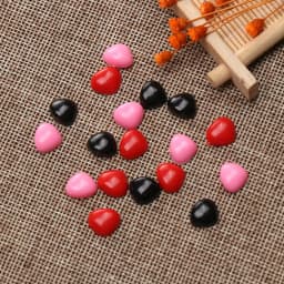 100Pcs Doll Plastic Triangle Nose Bear Buttons Safety Parts DIY Tool Doll Noses Craft Dolls Accessories Toys Black Red Pink