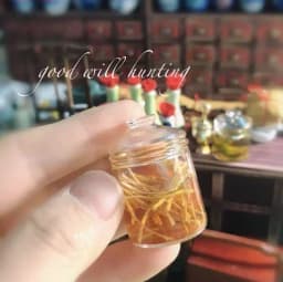 1:12 Doll House Miniature Chinese Medicine Model Chinese Medicine Shop Scene Pill Medicine Wine Prescription BJD Doll Decoration