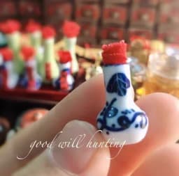 1:12 Doll House Miniature Chinese Medicine Model Chinese Medicine Shop Scene Pill Medicine Wine Prescription BJD Doll Decoration
