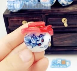 1:12 Doll House Miniature Chinese Medicine Model Chinese Medicine Shop Scene Pill Medicine Wine Prescription BJD Doll Decoration
