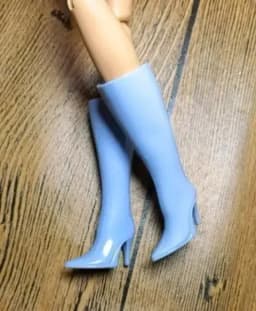 High heels Doll flat feet shoes white boots gifts accessories for your 1/6 Barb dolls TpQ88